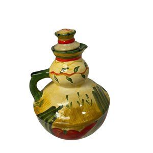 Collectible Pamela Gladding Certified International Jug Decanter with Stopper 8"